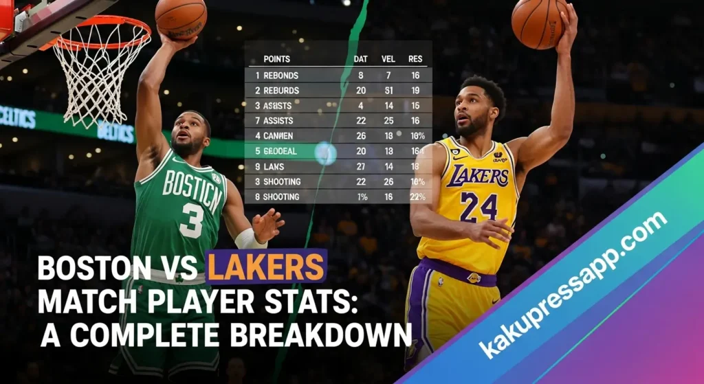 Boston Celtics vs Lakers Match Player Stats: A Complete Breakdown