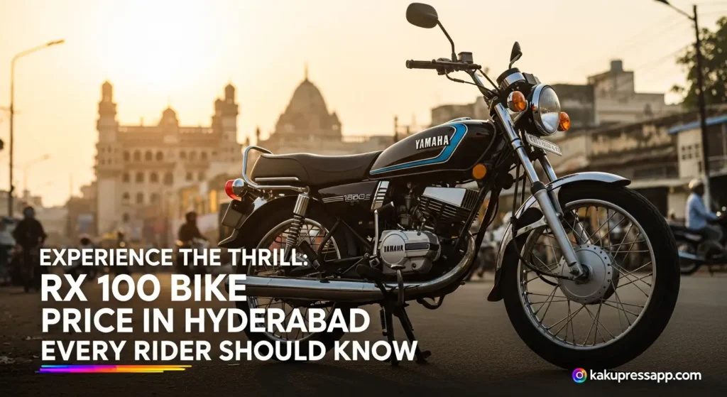 Experience the Thrill: RX 100 Bike Price in Hyderabad Every Rider Should Know