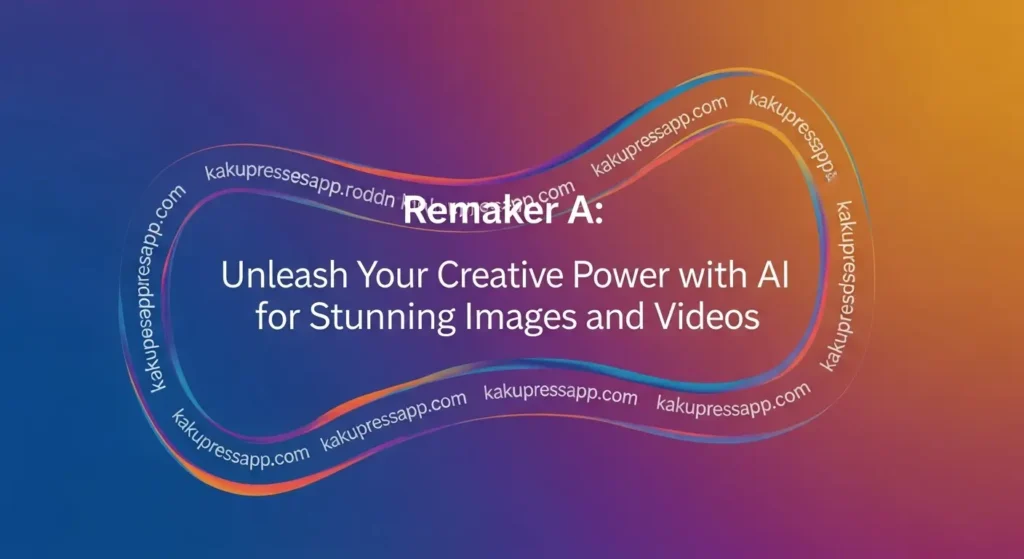 Remaker A: Unleash Your Creative Power with AI for Stunning Images and Videos