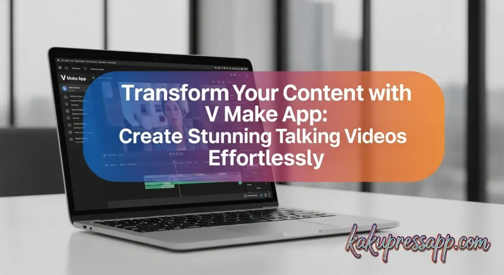 Transform Your Content with V Make App: Create Stunning Talking Videos Effortlessly