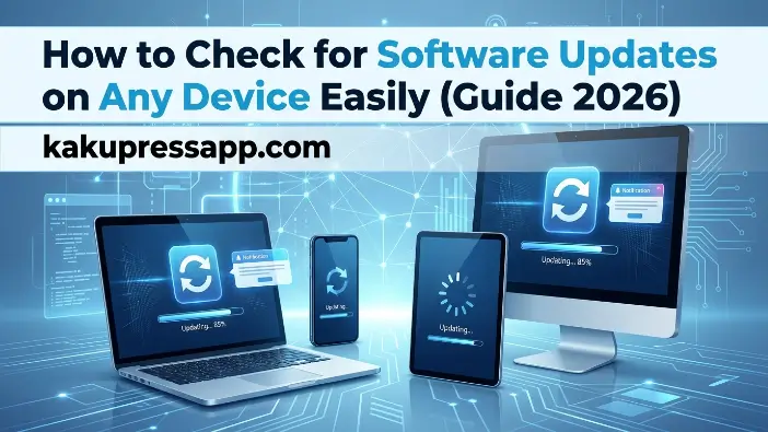 How to Check for Software Updates
